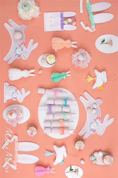 Meri Meri - Bunny Napkin - Tavşan Peçete Çok Renkli