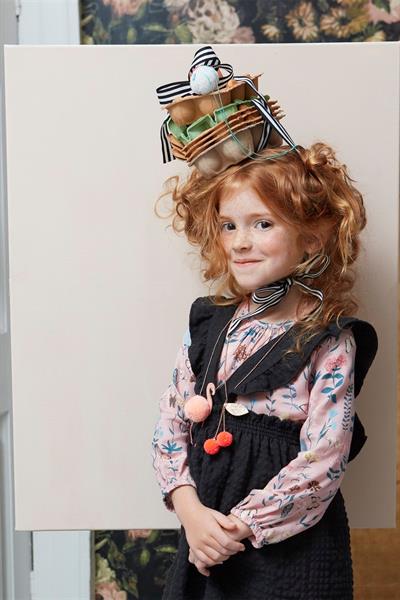 Meri Meri - Cherry Pompom Necklace - Ponpon Kiraz Kolye Çok Renkli