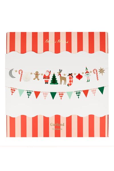 Meri Meri - Christmas Characters Garland - Yeni Yıl Karakterler Asılan Süs Çok Renkli