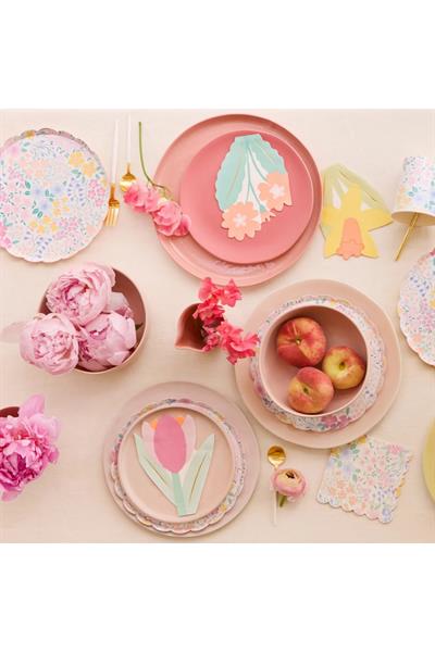 Meri Meri - Çiçek Peçeteler 16 Adet Çok Renkli