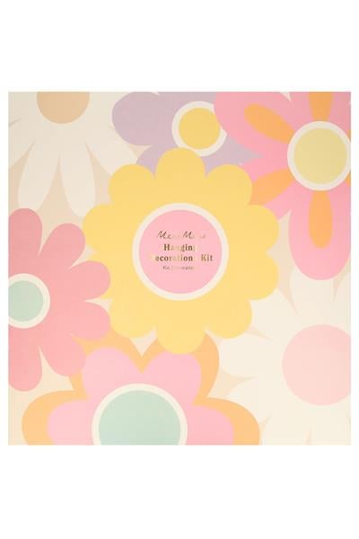 Meri Meri - Çiçekler Asılan Dekorlar (7li) Çok Renkli