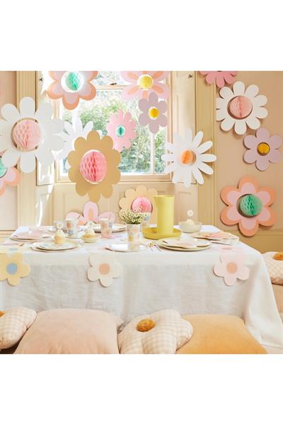 Meri Meri - Çiçekler Asılan Dekorlar (7li) Çok Renkli