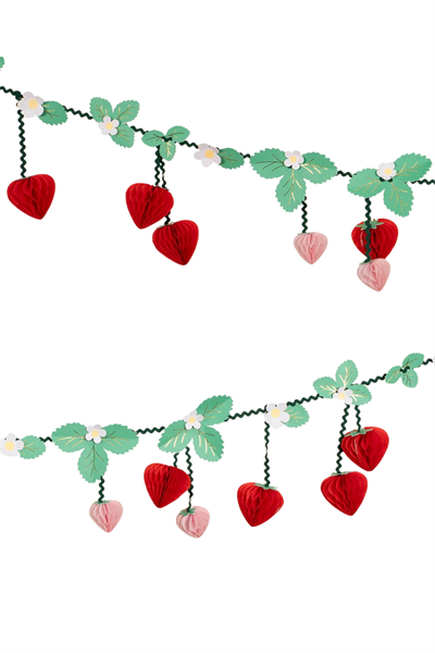 Meri Meri - Çilek Asılan Süs Çok Renkli