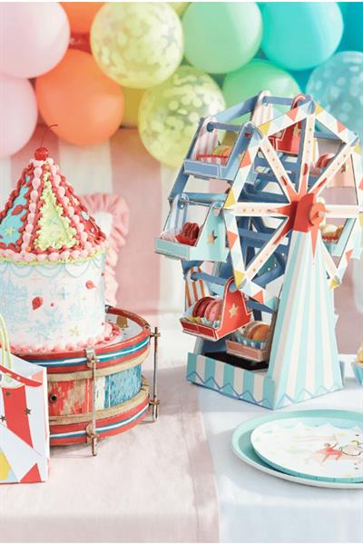 Meri Meri - Circus Cups - Sirk Bardaklar (x8) Çok Renkli