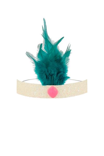 Meri Meri - Circus Parade Feather Crowns - Tüylü Sirk Taç Çok Renkli