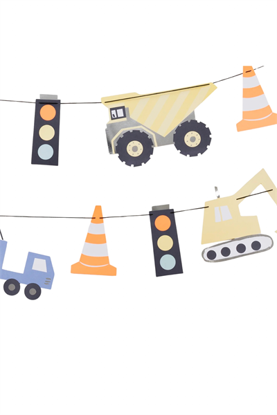 Meri Meri - Construction Garland - İnşaat Asılan Süs Çok Renkli
