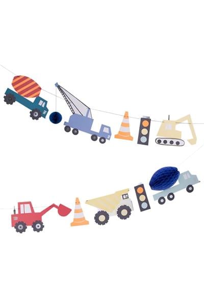 Meri Meri - Construction Garland - İnşaat Asılan Süs Çok Renkli