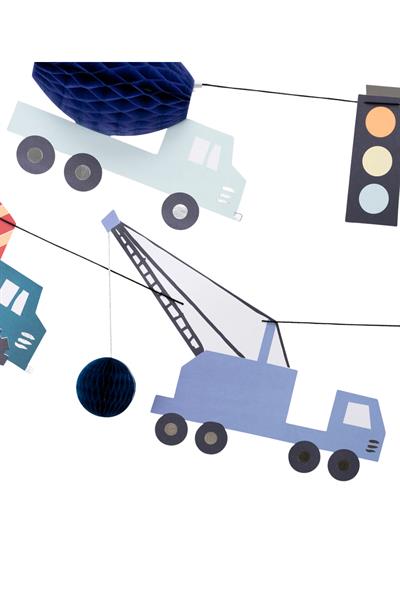 Meri Meri - Construction Garland - İnşaat Asılan Süs Çok Renkli