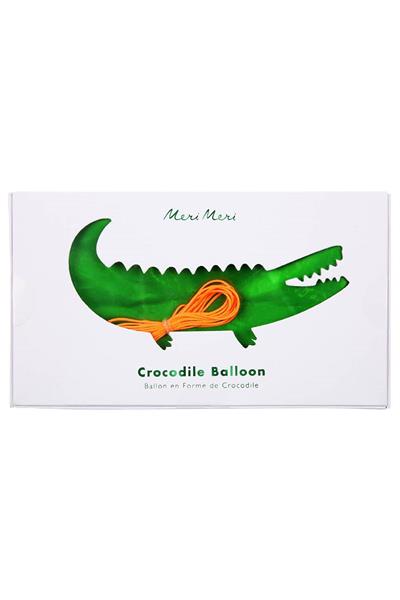 Meri Meri - Crocodile Foil Balloon - Timsah Folyo Balon Çok Renkli