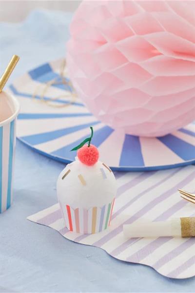 Meri Meri - Cupcake Surprise Balls - Cupcake Sürpriz Toplar - 3lü Çok Renkli