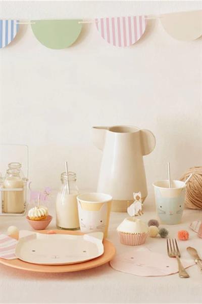 Meri Meri - Cute Kittens Cupcake Kit - Yavru Kedi Cupcake Kit - 24lü Çok Renkli