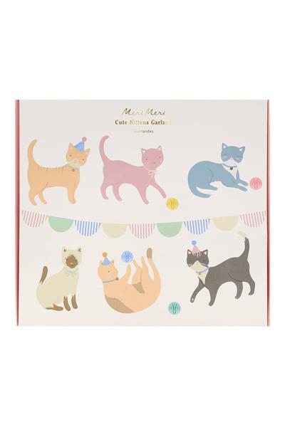 Meri Meri - Cute Kittens Garland - Yavru Kediler Asılan Süs Çok Renkli