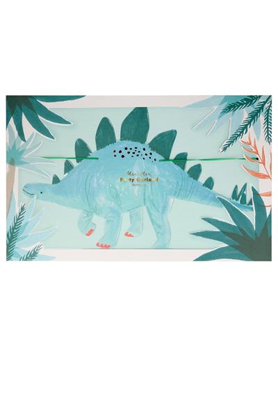 Meri Meri - Dinosaur Garland - Dinozor Asılan Süs Çok Renkli