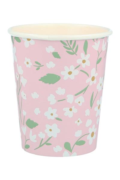 Meri Meri - Ditsy Floral Cups - Çiçekli Bardaklar - 12li Çok Renkli