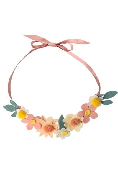 Meri Meri - Diy Headband & Wand - Çiçekli Baş Süsü & Değnek El İşi Seti Çok Renkli