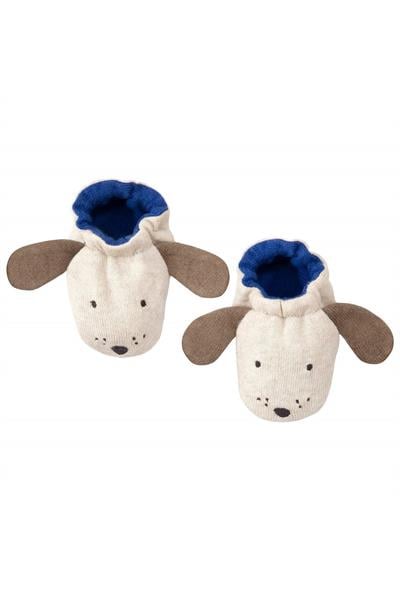 Meri Meri - Dog Baby Booties - Yavru Köpekli Bebek Patiği Çok Renkli