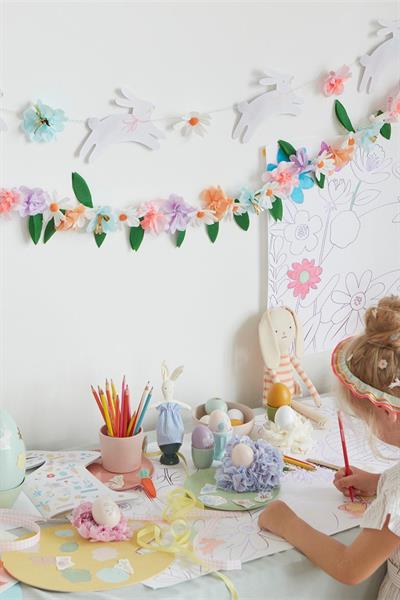 Meri Meri - Easter Bunny Garland - Tavşan Asılan Süs Çok Renkli