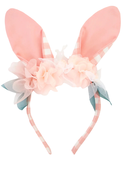 Meri Meri - Embellished Floral Bunny Headband - Çiçekli Tavşan Taç Çok Renkli