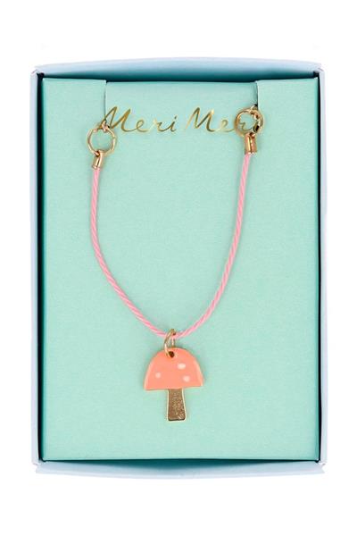 Meri Meri - Enamel Mushroom Necklace - Mantar Kolye Çok Renkli