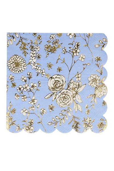 Meri Meri - English Garden Napkins - English Garden Peçete - S - 16lı Pembe
