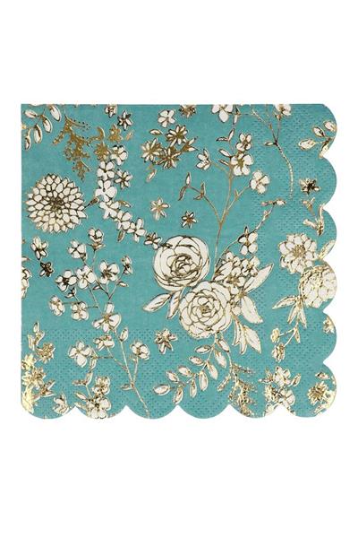 Meri Meri - English Garden Napkins - English Garden Peçete - S - 16lı Pembe
