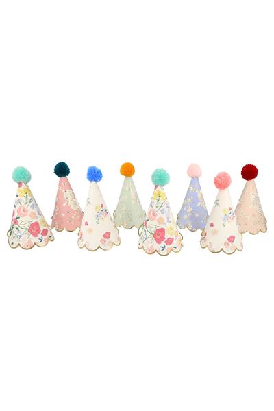 Meri Meri - English Garden Party Hats - English Garden Parti Şapkaları Çok Renkli