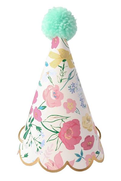 Meri Meri - English Garden Party Hats - English Garden Parti Şapkaları Çok Renkli