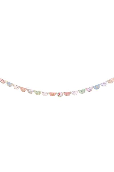 Meri Meri - English Garden Scallop Garland - English Garden Yarım Ay Asılan Süs Çok Renkli