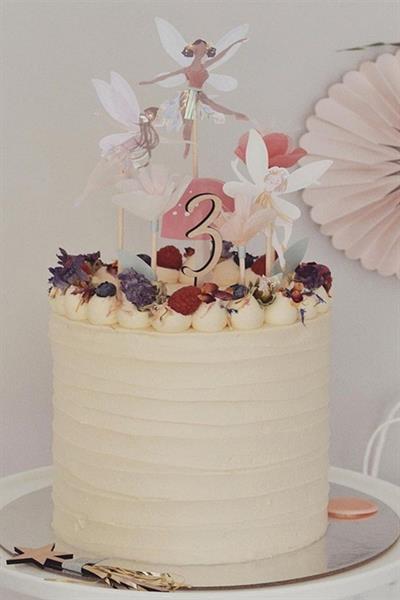 Meri Meri - Fairy Cake Topper - Peri Kızı Pasta Süsü Çok Renkli