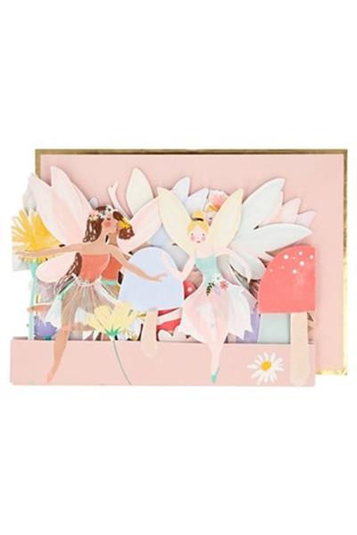 Meri Meri - Fairy Card - Peri Kızı Tebrik Kartı Çok Renkli