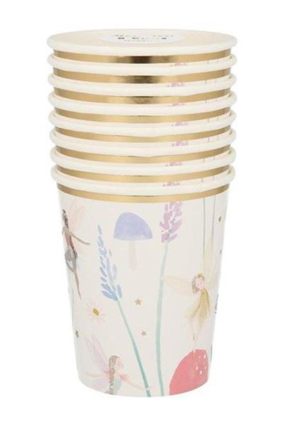 Meri Meri - Fairy Cups - Peri Kızı Bardaklar - 8li Çok Renkli