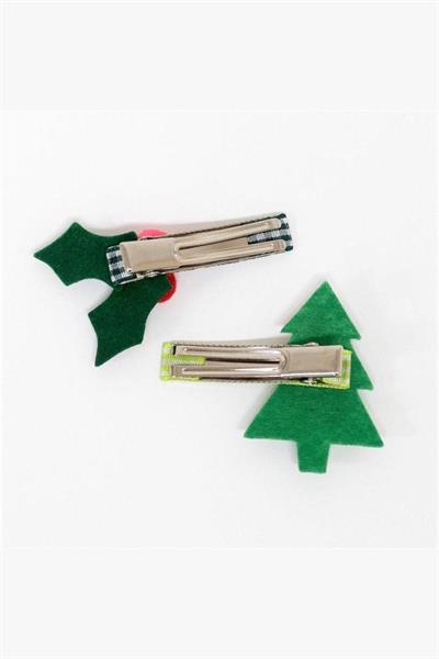 Meri Meri - Festive Icon Hair Clips - Yeni Yıl İkonlu Tokalar Çok Renkli