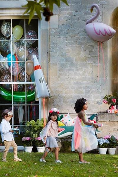 Meri Meri - Flamingo Foil Balloon - Flamingo Folyo Balon Çok Renkli