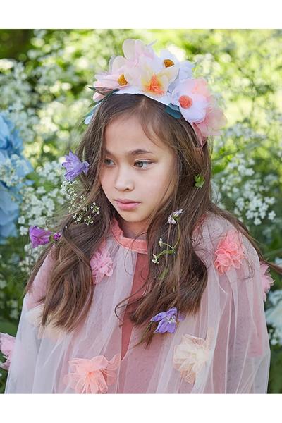 Meri Meri - Floral Headband - Çiçekli Taç Çok Renkli