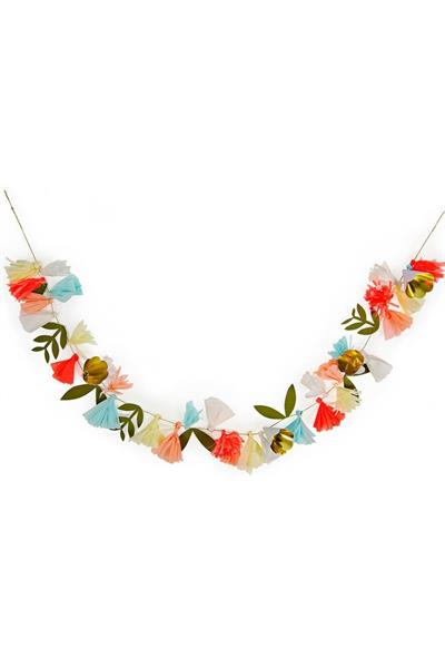 Meri Meri - Flower Bouquet Garland - Çiçek Buketi Asılan Süs Çok Renkli