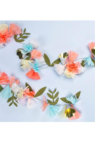 Meri Meri - Flower Bouquet Garland - Çiçek Buketi Asılan Süs Çok Renkli