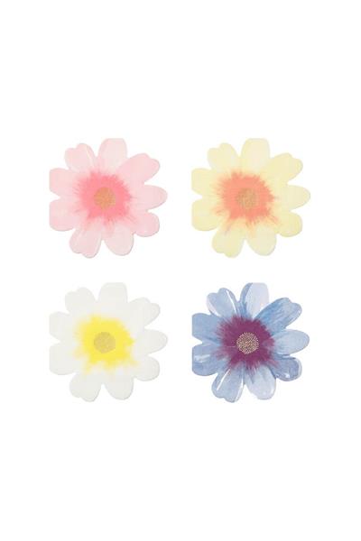 Meri Meri - Flower Garden Napkins - Çiçek Bahçesi Peçeteler - L Çok Renkli