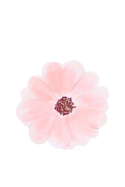 Meri Meri - Flower Garden Plates - Çiçek Bahçesi Tabaklar - S - 8li Çok Renkli