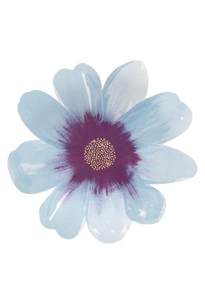 Meri Meri - Flower Garden Plates - Çiçek Bahçesi Tabaklar - L - 8li Çok Renkli