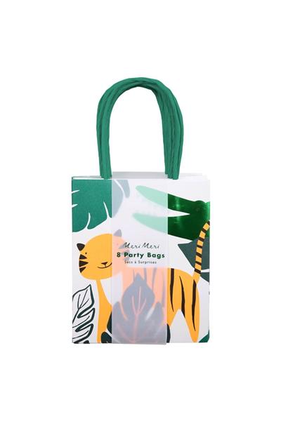 Meri Meri - Go Wild Party Bags - Go Vahşi Doğa Parti Çantaları Çok Renkli