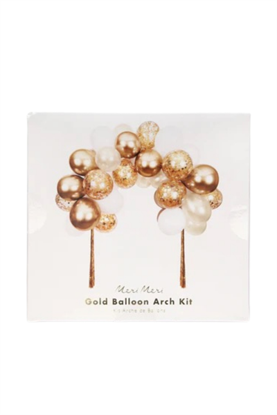 Meri Meri - Gold Balloon Arch Kit - Altın Balon Kiti Çok Renkli