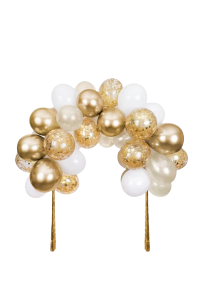 Meri Meri - Gold Balloon Arch Kit - Altın Balon Kiti Çok Renkli