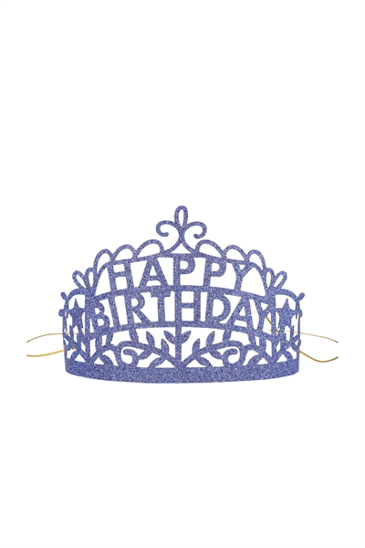 Meri Meri - Happy Birthday Tiaras - Happy Birthday Taç - 8li Çok Renkli