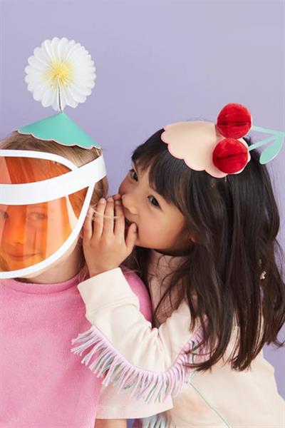 Meri Meri - Happy Icons Party Hats - Mutlu Semboller Parti Şapkaları (6lı) Çok Renkli
