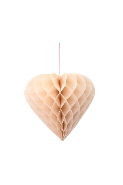 Meri Meri - Heart Honeycomb Decorations - Kalpli Petek Dekorlar Çok Renkli