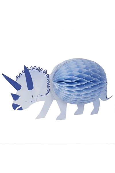 Meri Meri - Honeycomb Dinosaur Decorations - Petek Dinozor Dekorlar - 3lü Çok Renkli