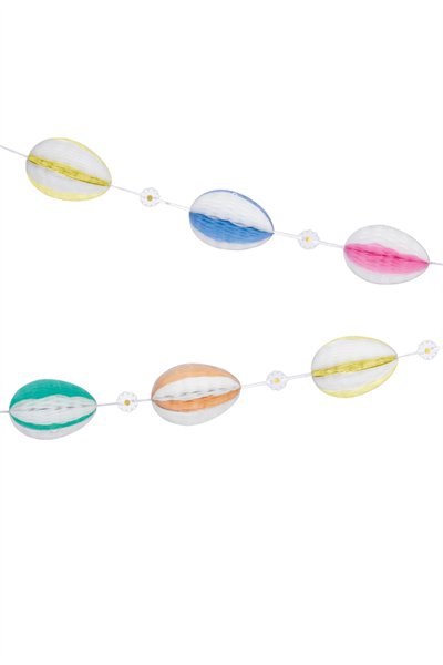 Meri Meri - Honeycomb Egg Garland - Petekli Yumurta Asılan Süs Çok Renkli