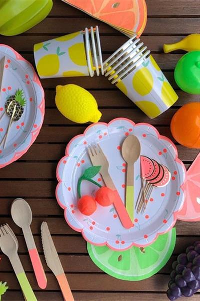 Meri Meri - Kiraz Tabak - S Mavi