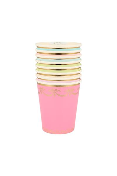 Meri Meri - Ladurée Paris Cups - Ladurée Paris Bardaklar (8li) Çok Renkli