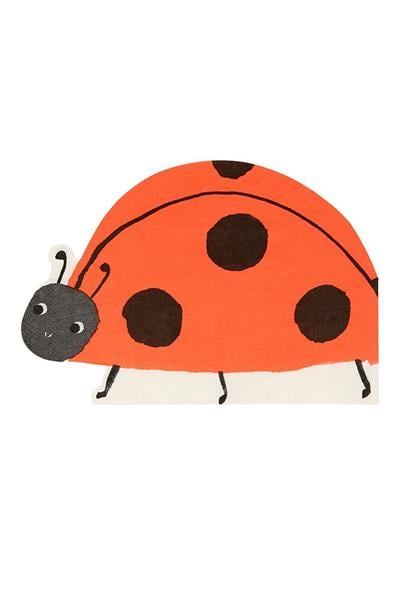 Meri Meri - Ladybird Napkins - Uğur Böceği Peçete Çok Renkli